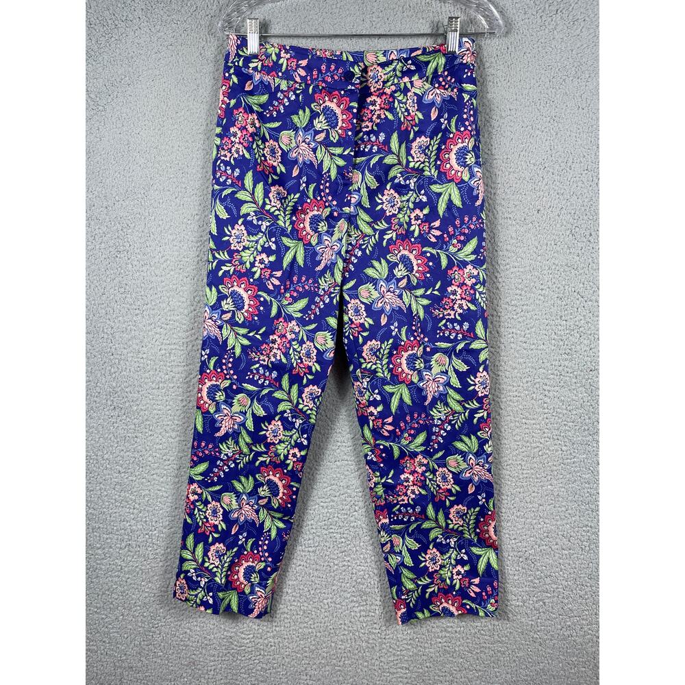 Appleseed's Women's Size 8P Purple Floral Pants